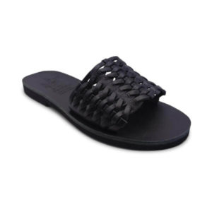 Black Slide Sandals Womens
