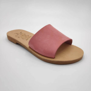 Demosthenes Leather Slide Sandals Ladies