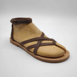 Denisa Strappy lace up leather sandal