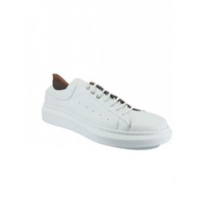 Boxer Ανδρικό Δερμάτινο Sneaker 21312 15-001 Λευκό