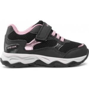 Geox Παιδικό Sneaker Παιδικά Παπούτσια Για Κορίτσια J Calco Girl J15CMA 0BC14 C0618 Μαύρο - Ροζ
