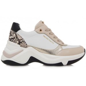 Renato Garini Γυναικεία Sneakers S119R642464P 19R-642 Λευκό Μπεζ Φίδι