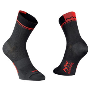 Κάλτσες Northwave Logo 2 High SS18 Μαύρο Κόκκινο