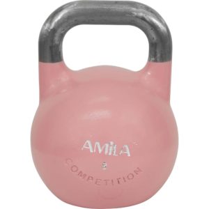 Kettlebell Aγωνιστικό 8kg Ροζ Amila 84581
