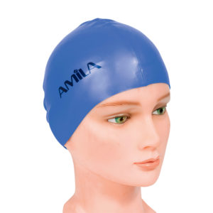Σκουφάκι Κολύμβησης Μπλε Amila 47011