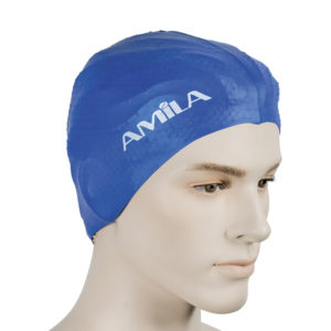 Σκουφάκι Κολύμβησης Μπλε Amila 47121