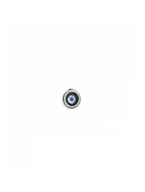 Ανδρικό σκουλαρίκι μάτι από ασήμι 925 με σμάλτο