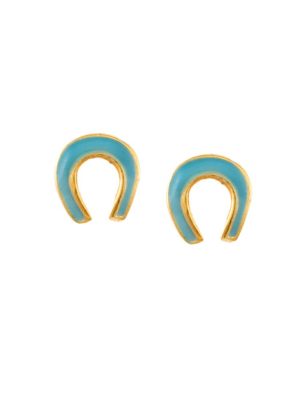 Παιδικό ζευγάρι σκουλαρίκια από επιχρυσωμένο ασήμι με σμάλτο