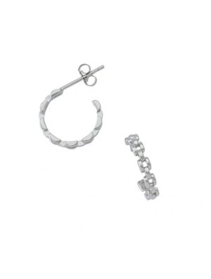 Γυναικεία σκουλαρίκια από ασήμι 925 κρικάκια τύπου αλυσίδα