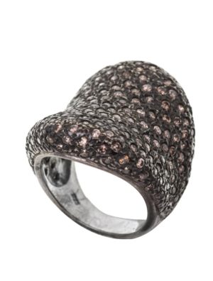 Δαχτυλίδι από ασήμι με πέτρες ζιργκόν