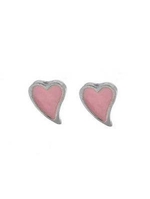 Παιδικά σκουλαρίκια από ασήμι καρδιές