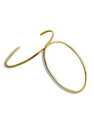 Μοντέρνο βραχιόλι δαχτυλίδι από επιχρυσωμένο ασήμι 925