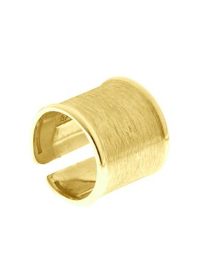 Χειροποίητο μοντέρνο δαχτυλίδι από επιχρυσωμένο ασήμι