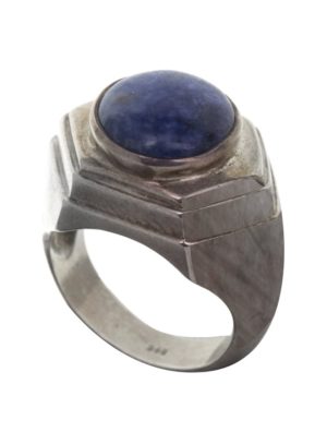 Δαχτυλίδι από ασήμι 925 με lapis lazuli
