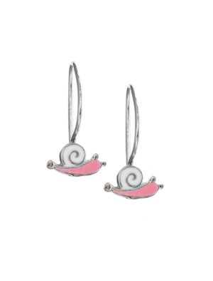 Παιδικό ζευγάρι σκουλαρίκια από ασήμι με σμάλτο