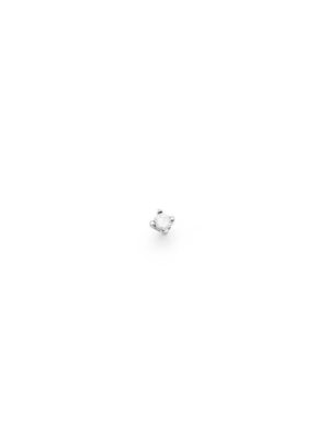 Ανδρικό σκουλαρίκι από ασήμι 925 με πέτρα ζιργκόν λευκό μικροσκοπικό