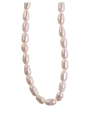 Κολιέ Paraxenies από μαργαριτάρια καλλιέργιας fresh water pearls με κουμπώματα από ασήμι 925