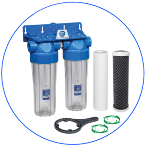 Φίλτρο Κάτω Πάγκου 10″ Διπλό Υψηλής Πίεσης Home Solution Eco της Aqua Filter