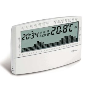 Θερμοστάτης Χώρου Εβδομαδιαίος Perry CR018B με οθόνη LCD & ένδειξη ώρας