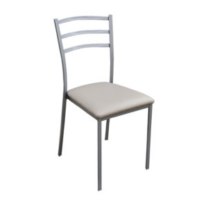 Καρέκλα Κουζίνας Μεταλλική Νο 2130 (+ άλλα χρώματα) (84Ύψος χ 42Πλάτος χ 39Βάθος)Ανοιχτό Γκρι Κάθισμα