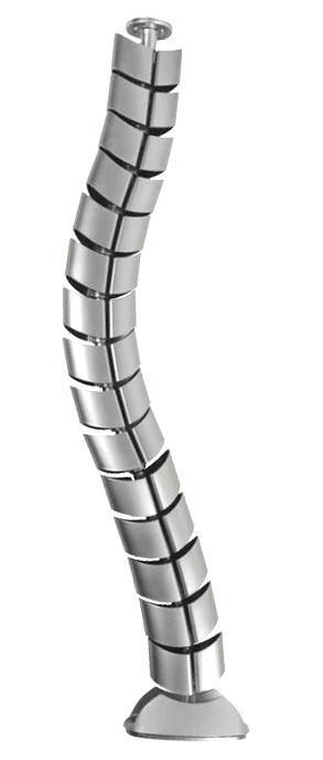 Cobra Πόδι Διαχείρισης Καλωδίων Πλαστικό Νίκελ 77cm