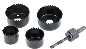 Tactix Ποτηροτρύπανο Ξύλου και Κεντραδόρος Σετ (440695) 32-38-51-54mm 4τεμ.