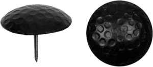 Amig Καρφιά Διακοσμητικά (καμπαράδες) Στρογγυλά Σφυρήλατο Μαύρο Ø30x21mm