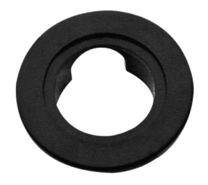 Meroni-Serrature Ροζέτα Πλαστική P1071 Μαύρη 70mm