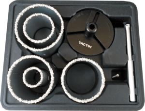 Tactix Ποτηροτρύπανο Πλακιδίων και Δομικών Υλικών 440537 Σετ 33-83mm 7τεμ.