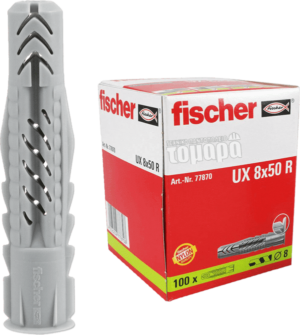 Fischer Βύσματα (ούπα) με Ροδέλα Νάυλον UX-R 77870 Ø8x50mm 100τεμ.