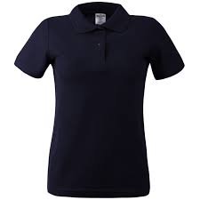 Γυναικείο κοντομάνικο πικέ μπλουζάκι T-shirt σκούρο μπλε