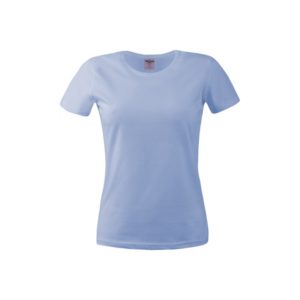 Μπλουζάκι κοντομάνικο T-Shirt γυναικείο μακό γαλάζιο