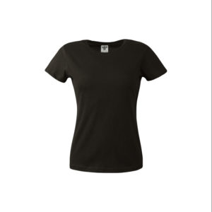 Μπλουζάκι κοντομάνικο T-Shirt γυναικείο μακό μαύρο