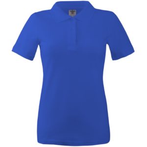 Γυναικείο κοντομάνικο πικέ μπλουζάκι T-shirt μπλε ρουά