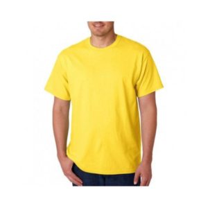 Ανδρικό κοντομάνικο μακό μπλουζάκι T-Shirt κίτρινο