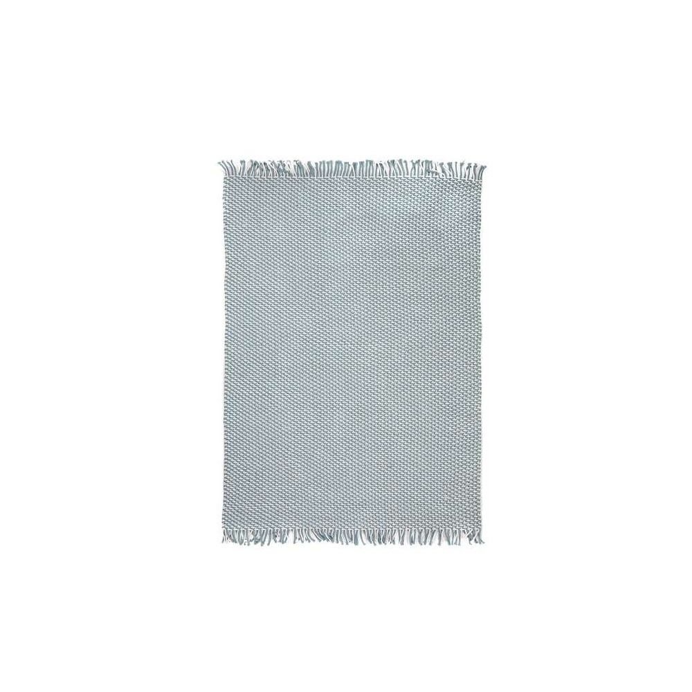 ΧΑΛΙ DUPPIS 060x090 (OD-2 WHITE BLUE) - ROYAL CARPETS OD-2 WHITE BLUE / 100% PET (sustainable 100% ΠΟΛΥΕΣΤΕΡ yarn)