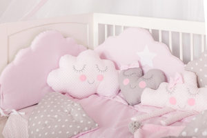 Βρεφική προίκα κρεβατιού Baby Star Cloud Pink