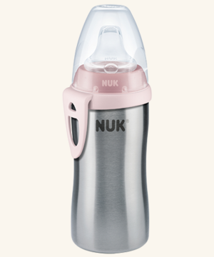Παγουράκι ανοξείδωτο NUK Active Cup 215ml Ροζ
