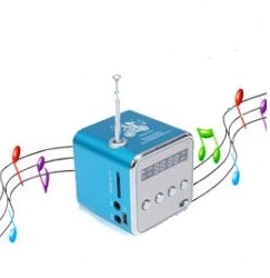 Mini MP3 Player - Fm Radio Aluminum Speaker