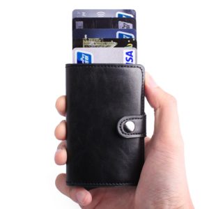 Πορτοφόλι Πιστωτικών Καρτών Δερματίνης με Θήκη Ασφαλείας RFID
