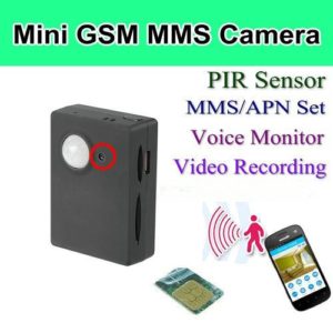 Mini Ασύρματη Κάμερα με Σύστημα Ηχου + Ανίχνευσης Υπερύθρων Mini Infrared Camera GSM MMS Call Alarm
