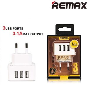 Φορτιστής Ταξιδίου Remax 3.0A 3 USB Port Moon Charger Plug With Fast Charging