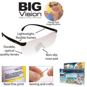 Γυαλιά με Μεγεθυντικούς Φακούς 160% Big Vision Magnifying Glasses