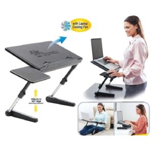Πτυσσόμενο Τραπεζάκι - Βάση Laptop με Ανεμιστήρα Ψύξης + Βάση για Χρήση Mouse Pad - AirSpace Laptop Desk