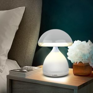 Επαναφορτιζόμενο Πολύχρωμο 7 LED Φωτιστικό Πορτατίφ Αφής Μανιτάρι Colorful Mushroom Lamp