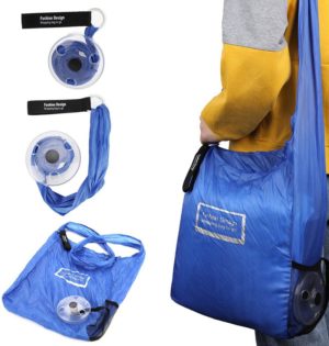 Επαναχρησιμοποιούμενη Τσάντα για Ψώνια Μπρελόκ Μπλε - Shopping Bag Roll Up
