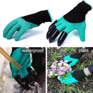 Έξυπνα Γάντια Κήπου Αδιάβροχα Ανθεκτικά με 4 Πλαστικά Νύχια για Σκάψιμο και Φύτευση Genie Garden Gloves