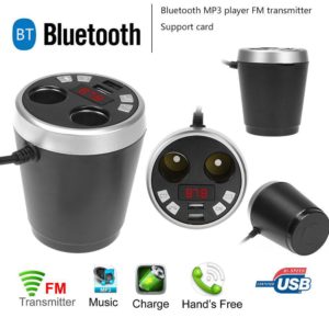Bluetooth Handsfree Αυτοκινήτου USB/SD MP3 Player + Φορτιστής USB με 2 θέσεις Αναπτήρα Car Multifunctional Cigarette lighter X7