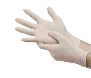 Γάντια Latex Μιας Χρήσης Ελαφρώς Πουδραρισμένα 10 Τεμάχια Large