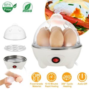 ​Mini Ηλεκτρικός Βραστήρας Αυγών 7 Θέσεων 350W Egg Poacher